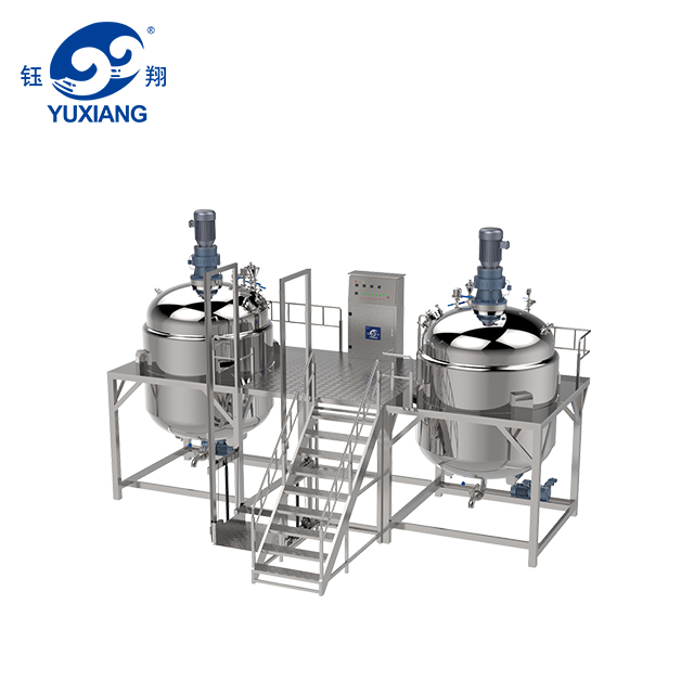 3.5T單向攪拌電加熱固定式乳化機組合